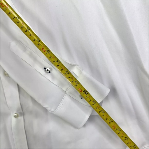 UNTUCKit Wrinkle-Free Cotton Long Sleeve Button Up Shirt Size 3XLC XXXLC White - Picture 10 of 10